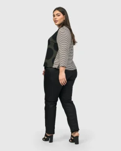 Iconic Stretch Jeans, Black Snake