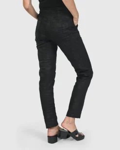 Iconic Stretch Jeans, Black Washed