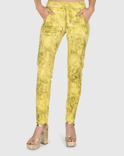 Iconic Stretch Jeans, Citron