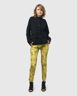 Iconic Stretch Jeans, Citron