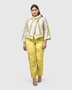 Iconic Stretch Jeans, Citron