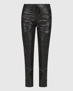 Iconic Stretch Jeans, Metallic Black