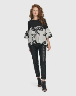 Iconic Stretch Jeans, Metallic Black
