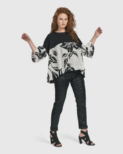 Iconic Stretch Jeans, Metallic Black