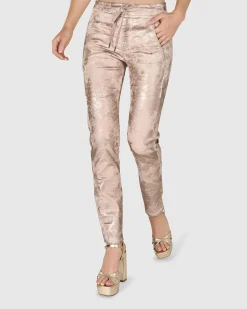 Iconic Stretch Jeans, Rose Gold Nude