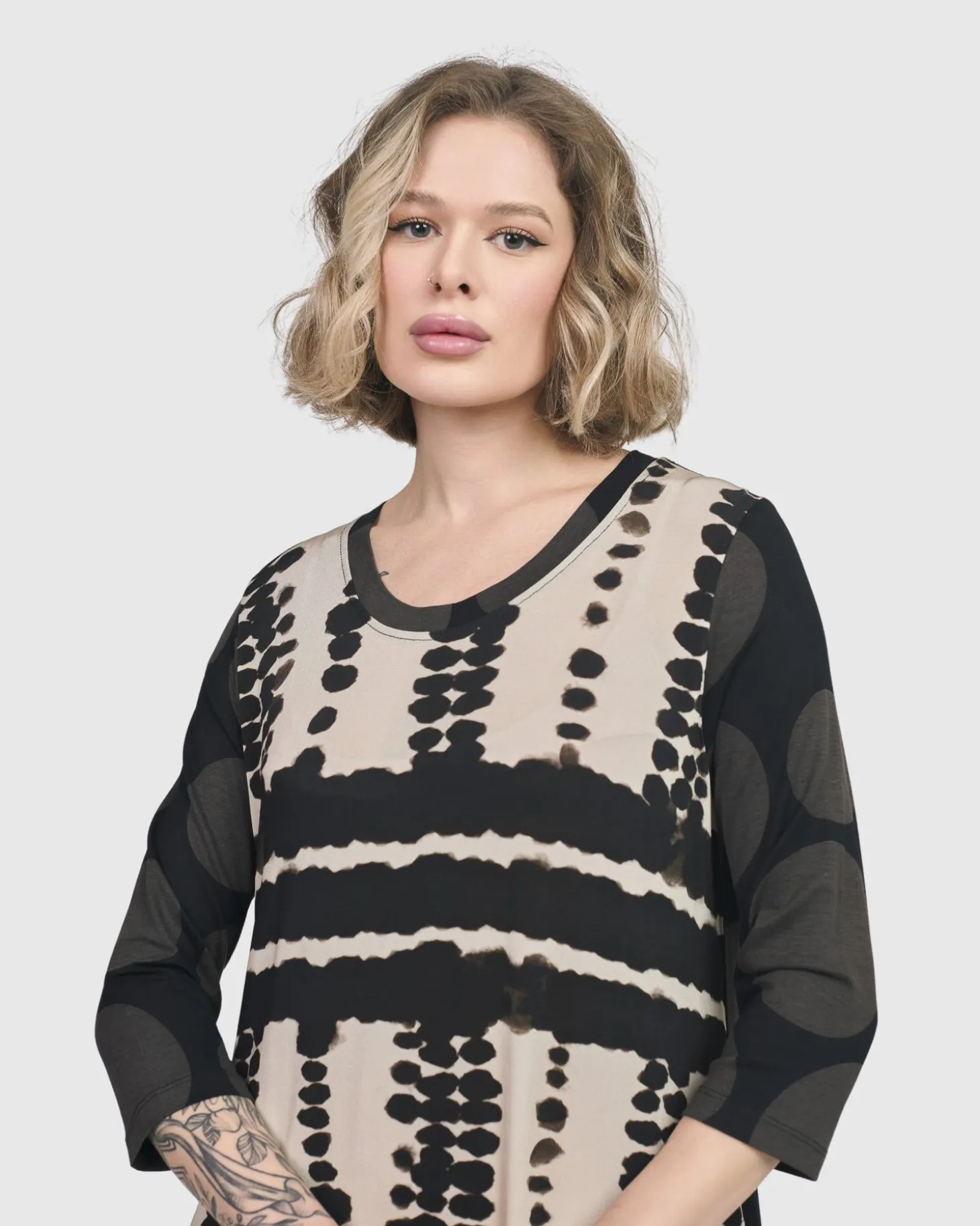 Incan Trail T-Shirt Dress, Savanna