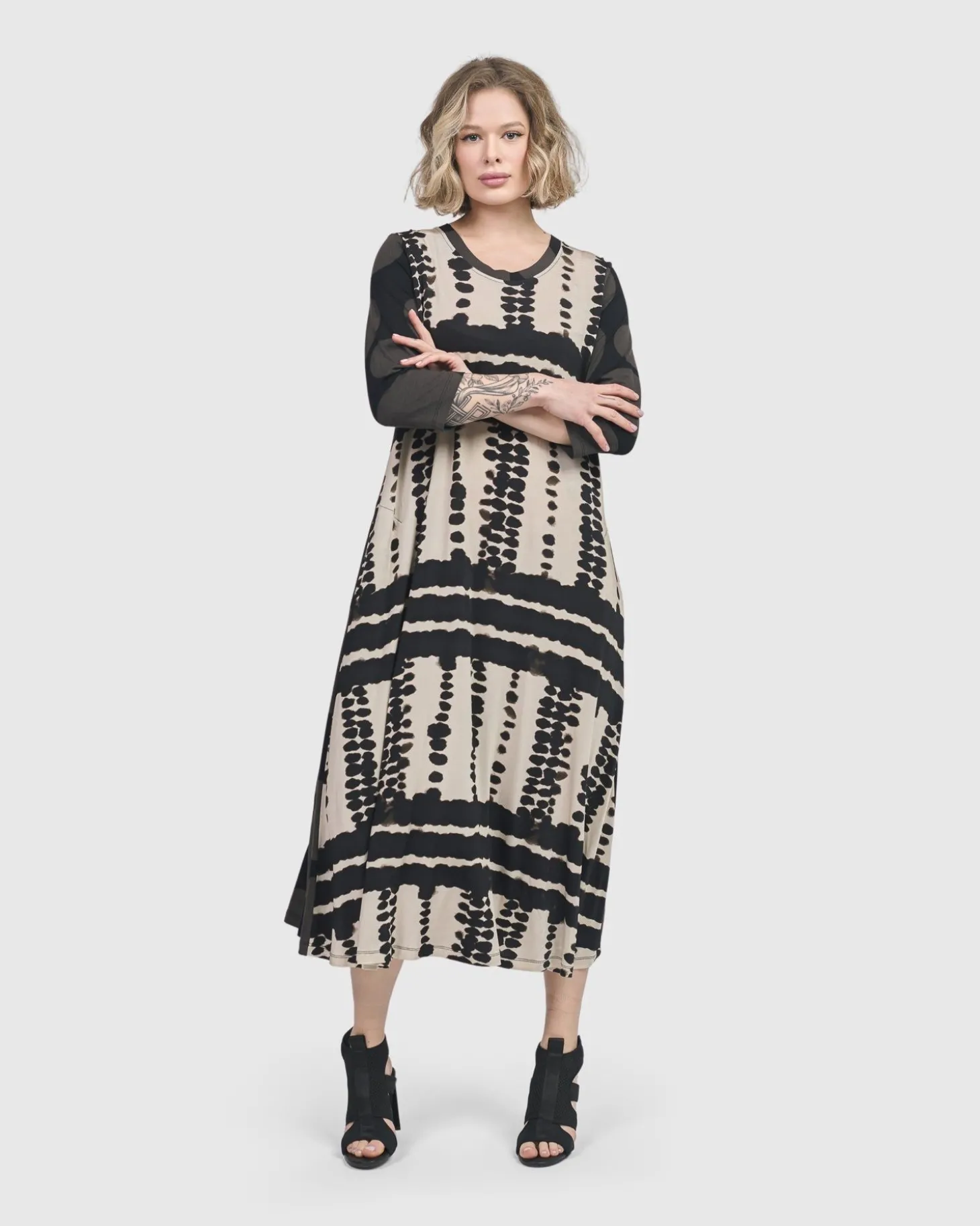Incan Trail T-Shirt Dress, Savanna