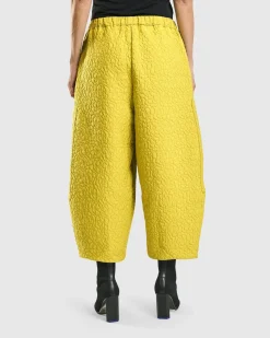 Jacquard Tapestry Pants, Yellow