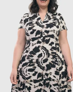 Jane Cocoon Midi Dress, Tie Dye