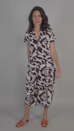 Jane Cocoon Midi Dress, Tie Dye