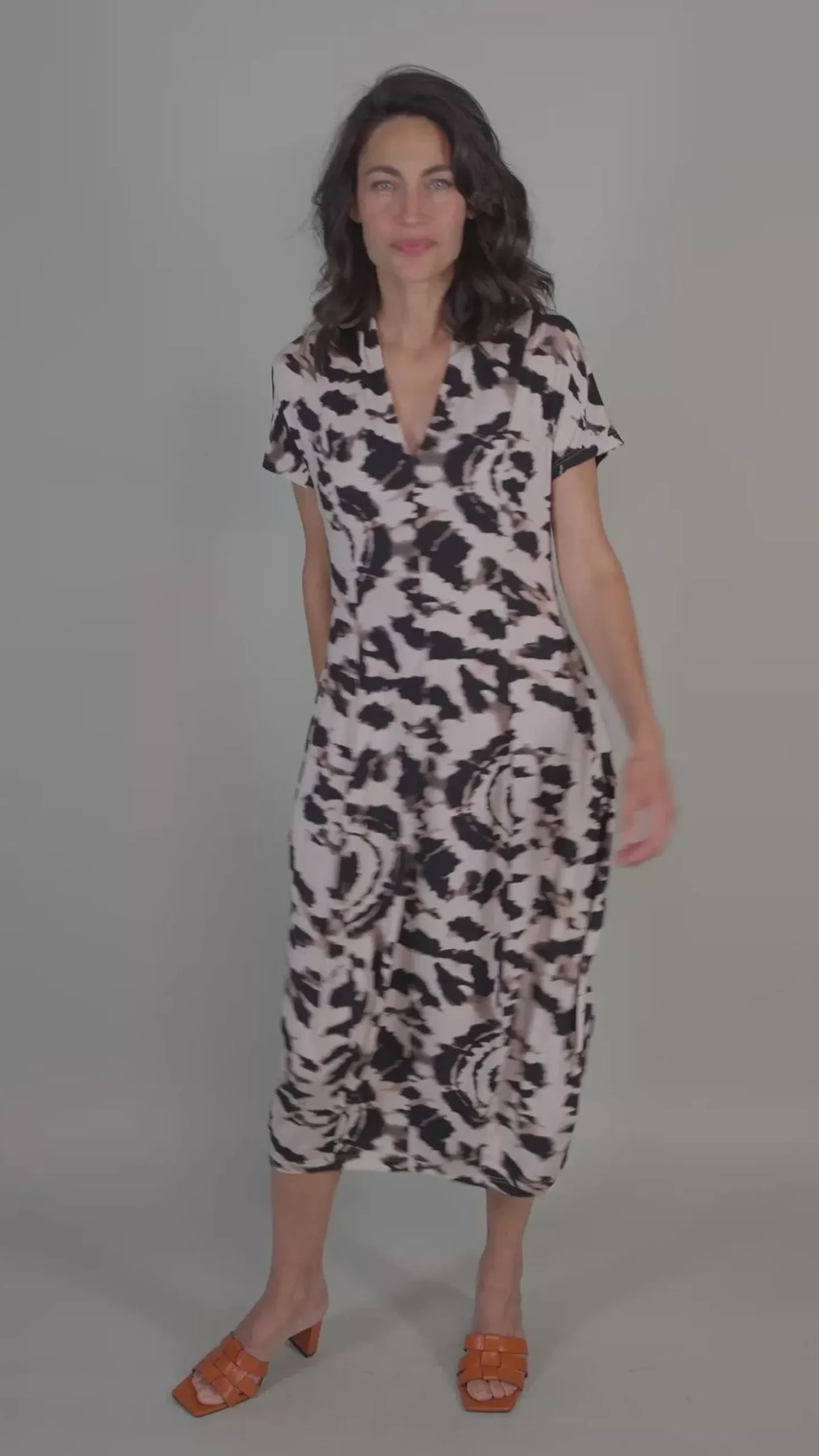 Jane Cocoon Midi Dress, Tie Dye