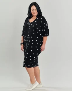 Jax Dolman Midi Dress, Mix