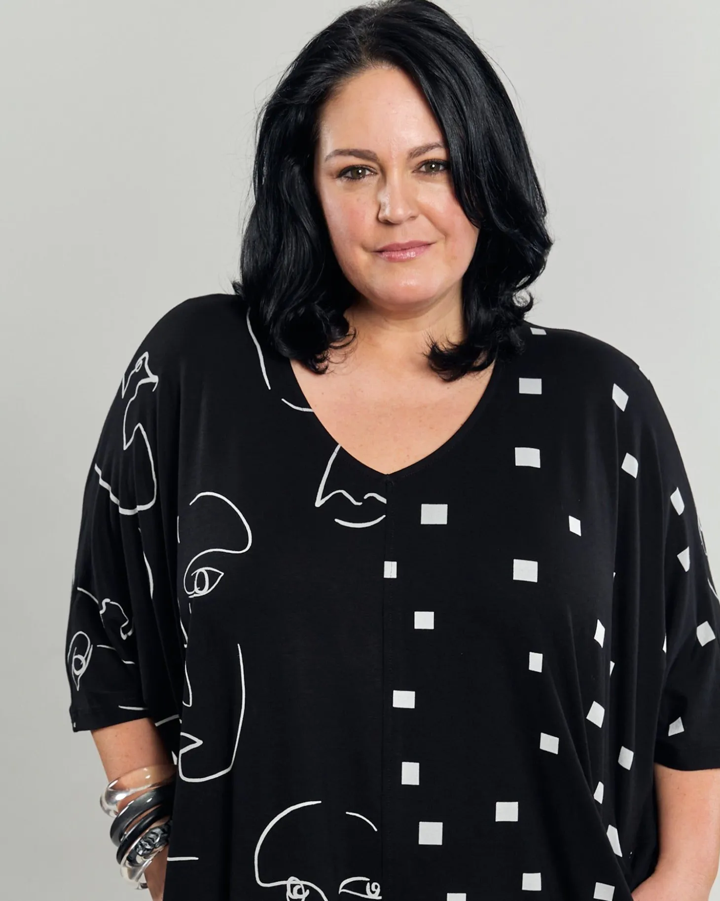 Jax Dolman Midi Dress, Mix