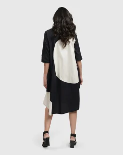 Jenny Oversized Shift Dress, Mono