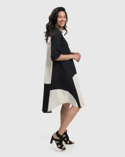 Jenny Oversized Shift Dress, Mono