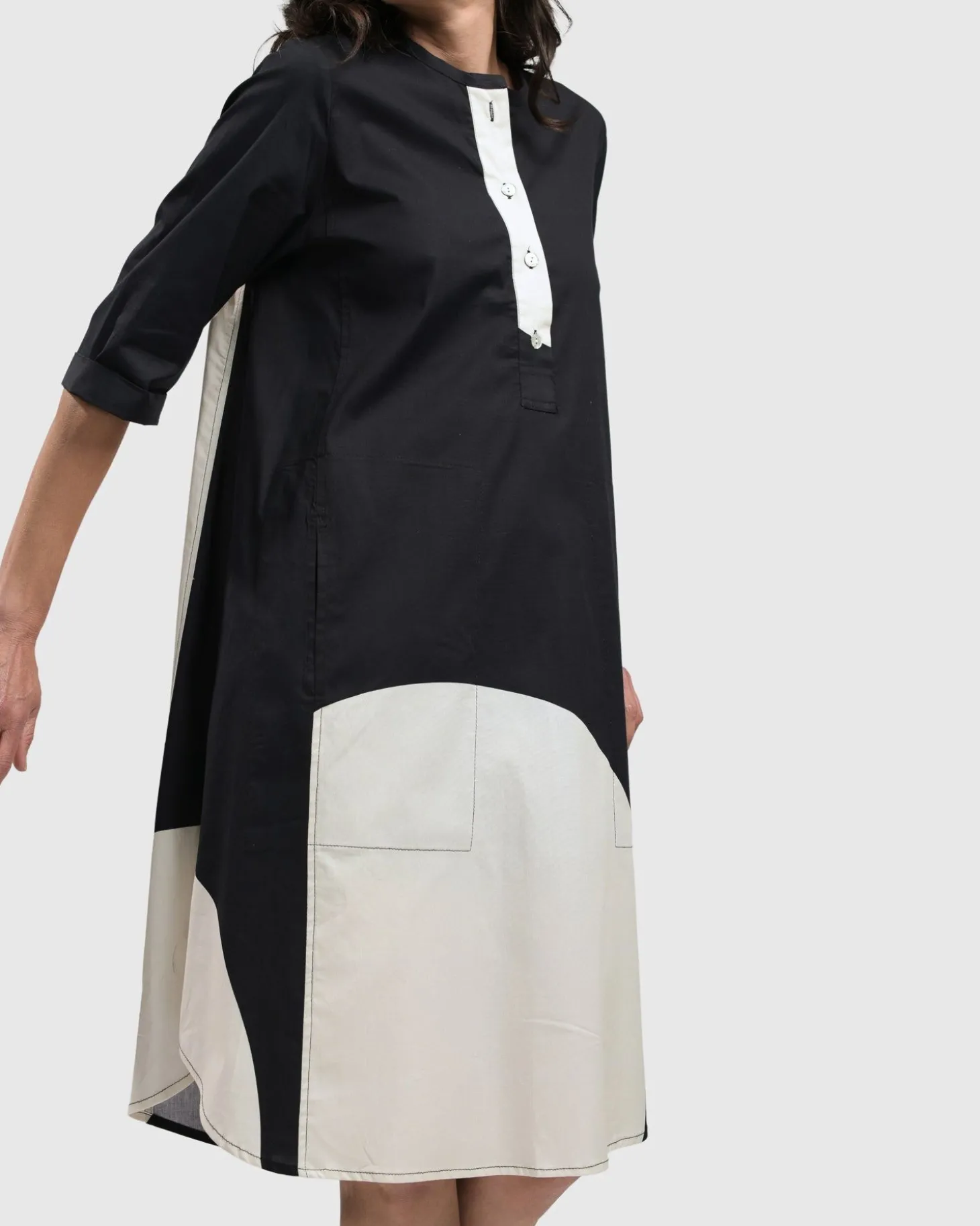 Jenny Oversized Shift Dress, Mono
