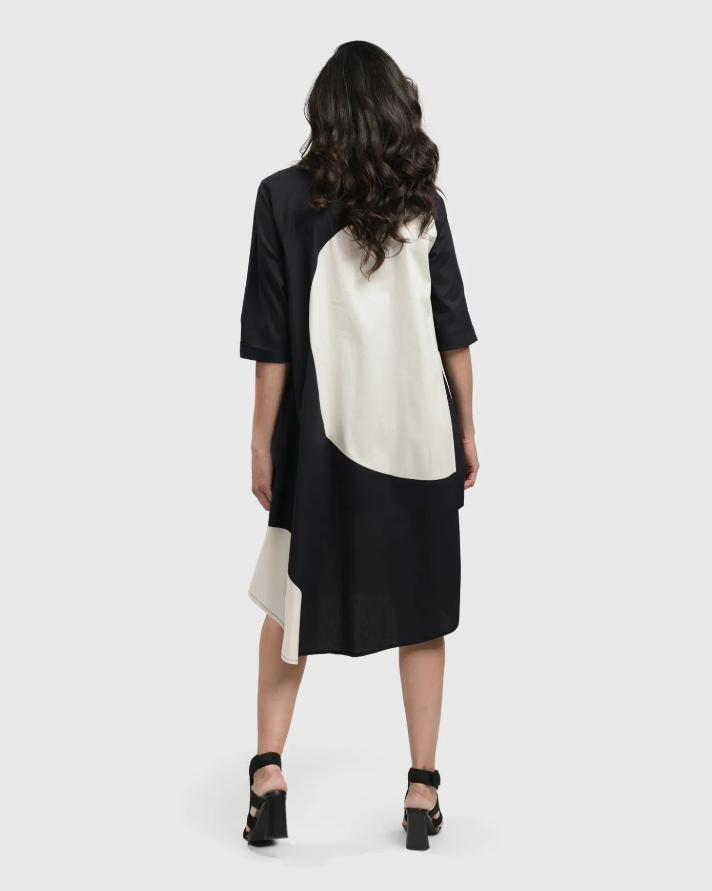 Jenny Oversized Shift Dress, Mono
