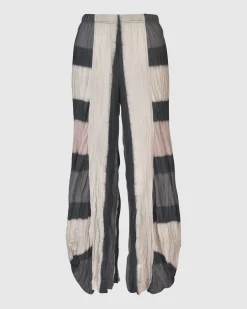 Jess Crinkle Punto Pants, Stripe