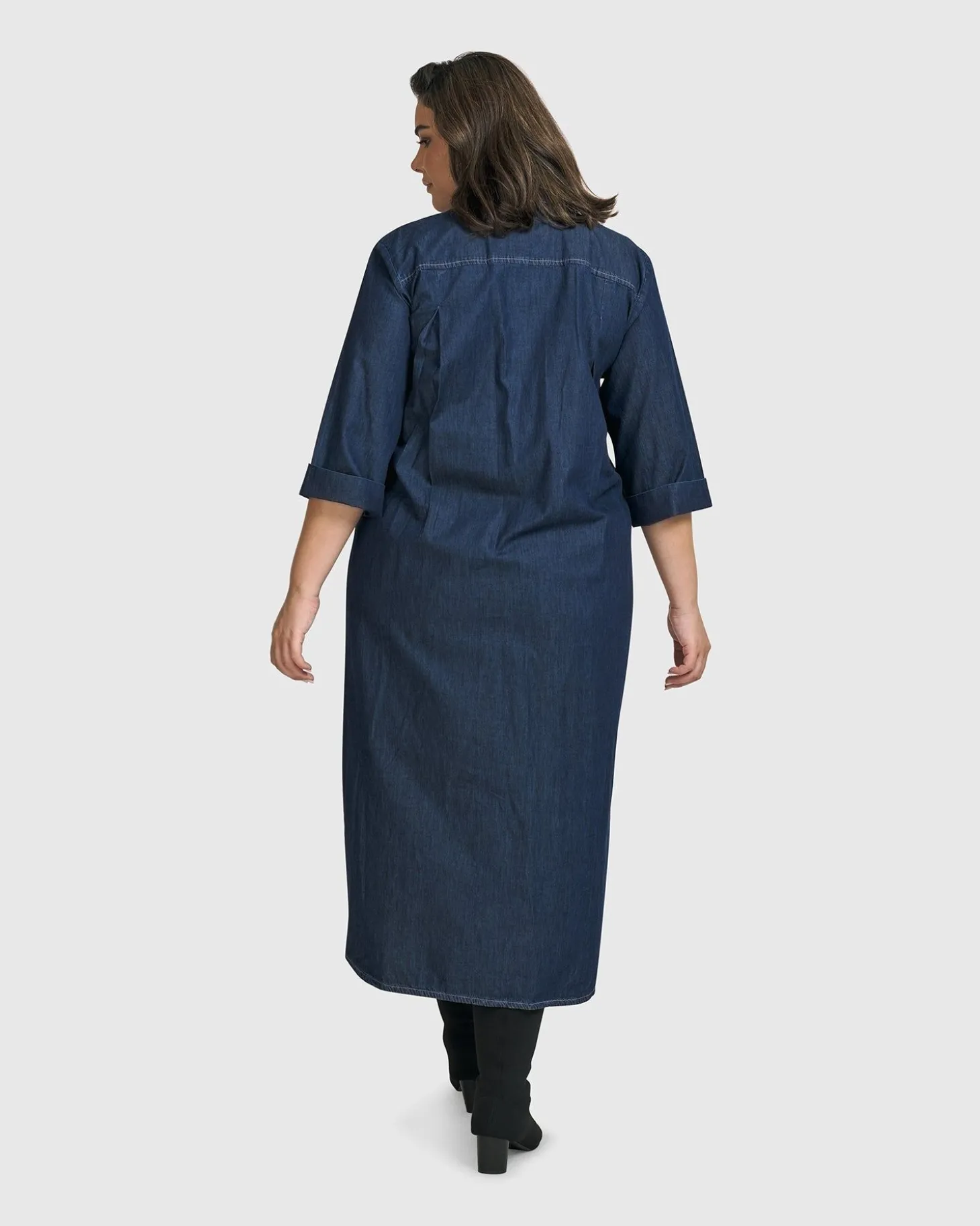 Joie Collared Dress, Denim