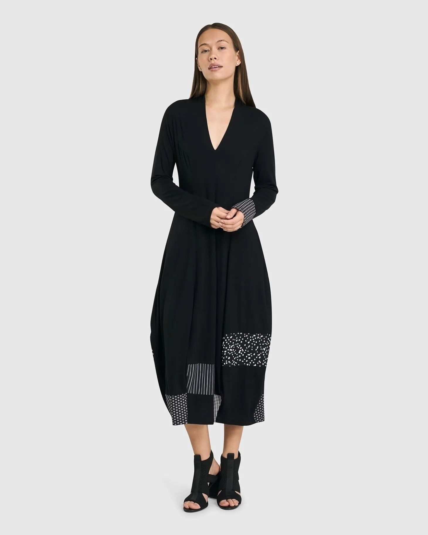 Josie Cocoon Dress, Mono