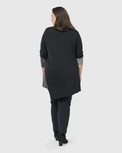 Josie Swing Tunic Top, Mono