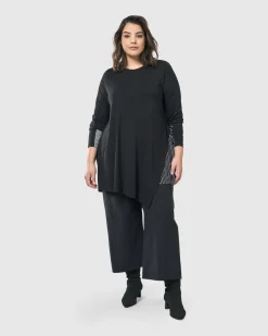 Josie Swing Tunic Top, Mono