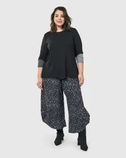 Julee Punto Pants, Dots