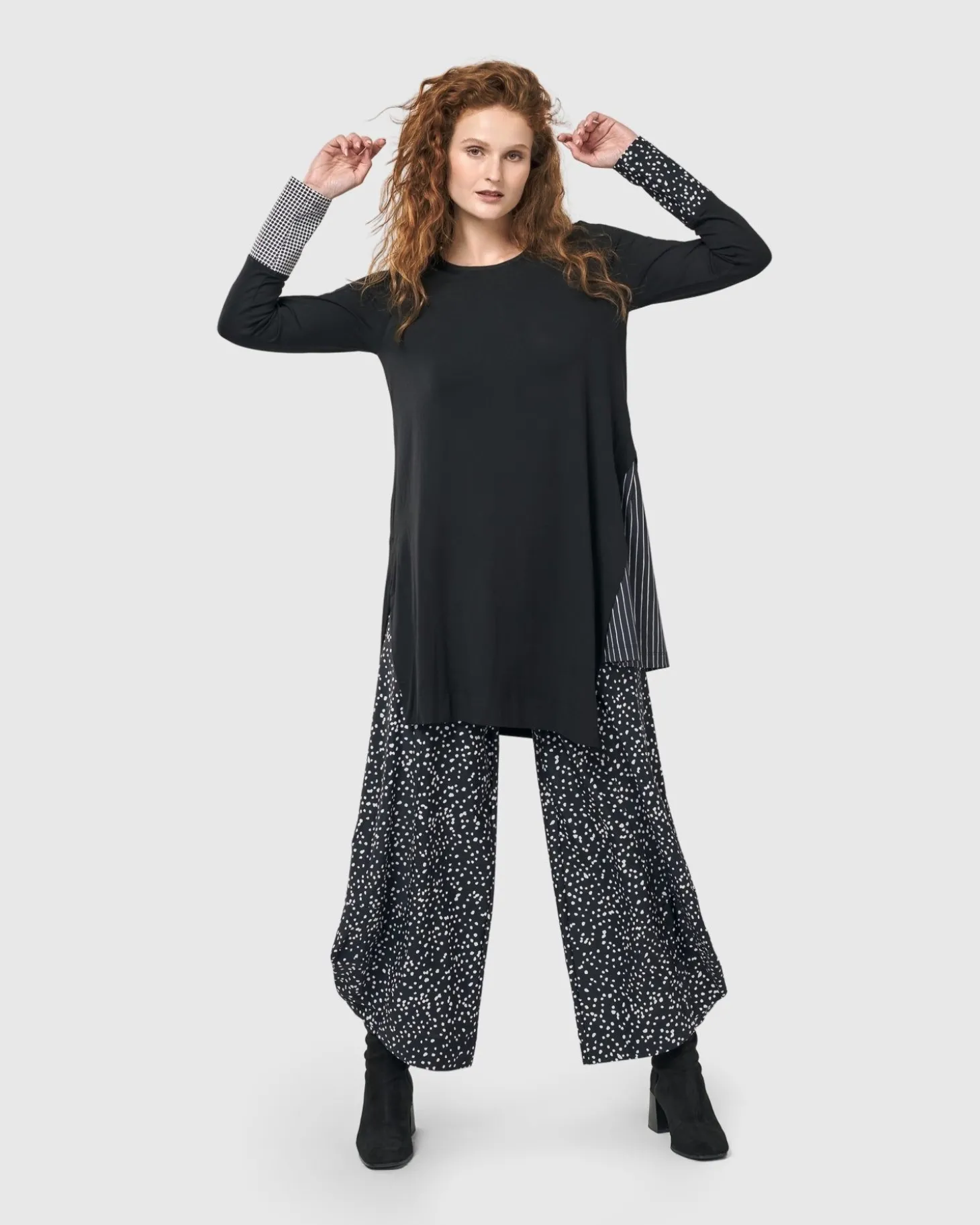 Julee Punto Pants, Dots