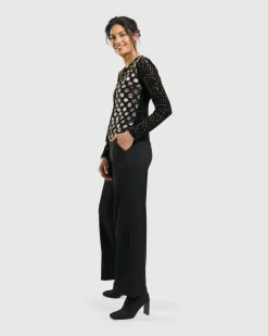 Kuzco Cropped Cardigan Top, Gold