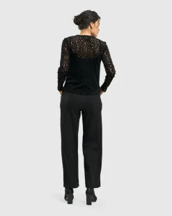 Kuzco Cropped Cardigan Top, Gold