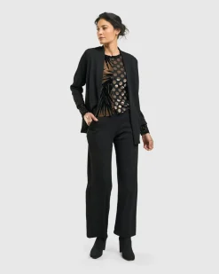 Kuzco Cropped Cardigan Top, Gold