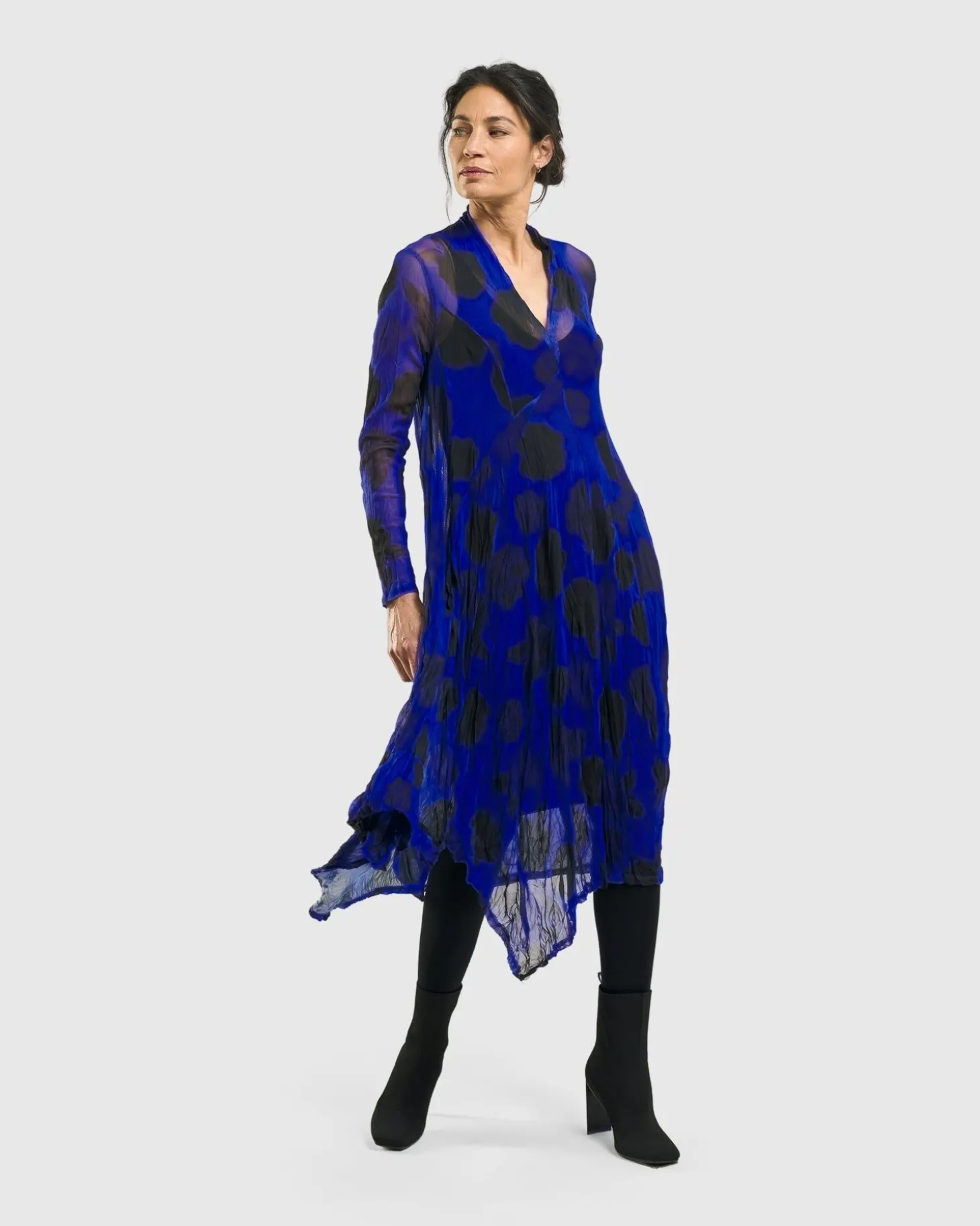 Ladybug A-Line Dress, Royal