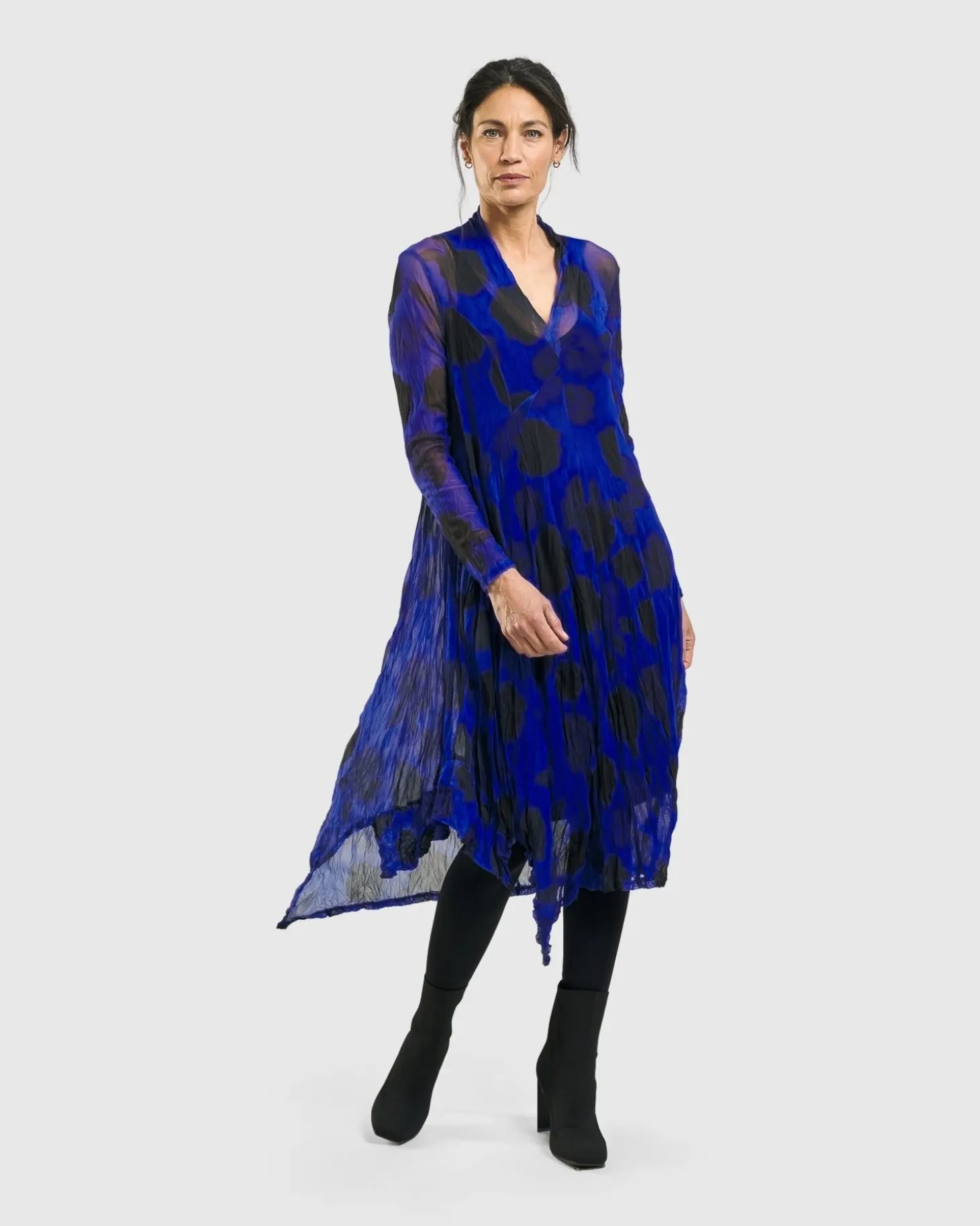 Ladybug A-Line Dress, Royal