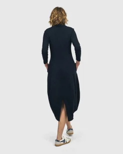 Laurel Cocoon Dress, Navy