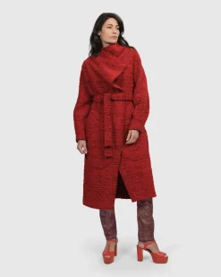 Leading Lady Coat, Scarlet