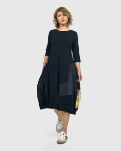 Lexington Crew Cocoon Dress, Navy