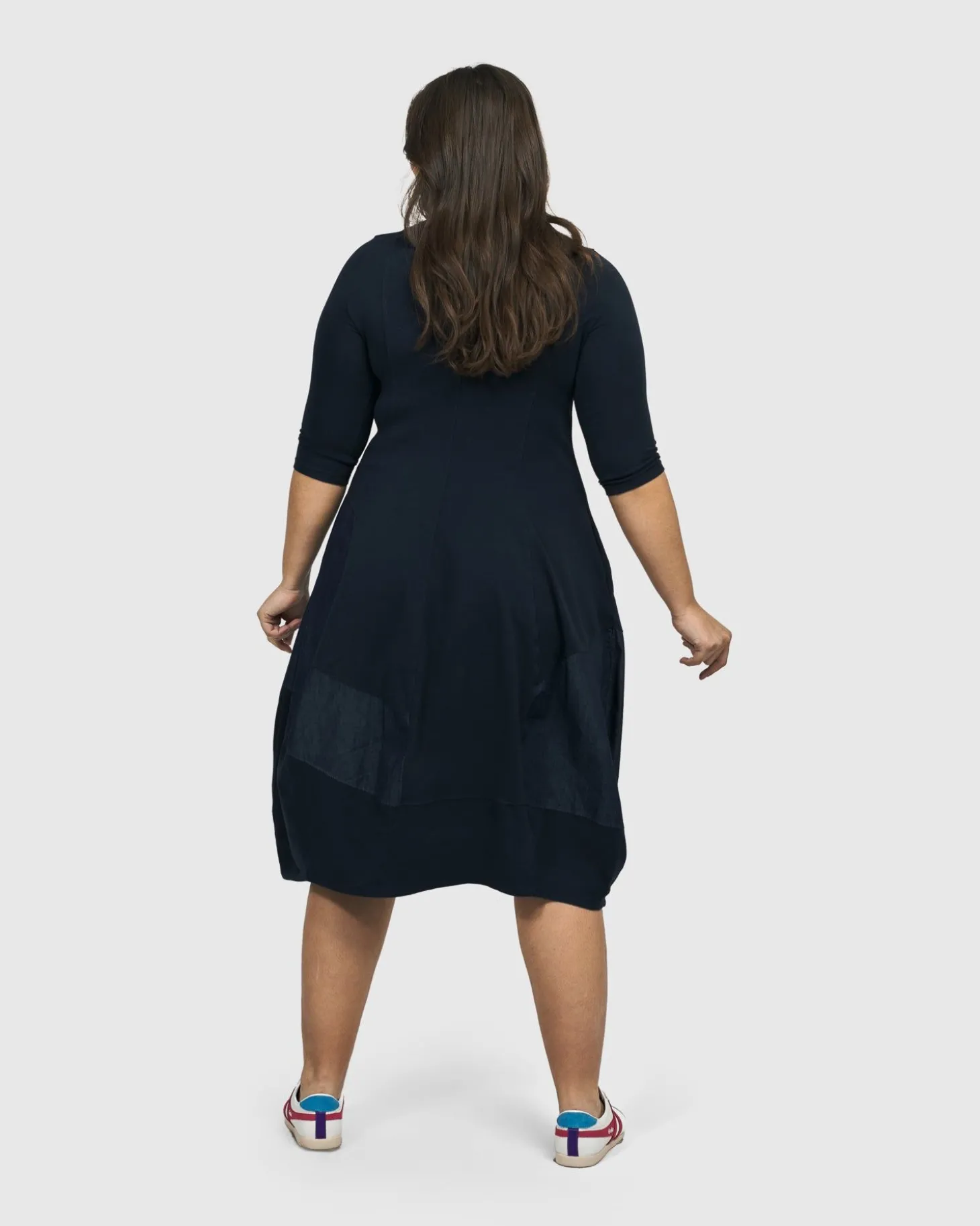 Lexington Crew Cocoon Dress, Navy