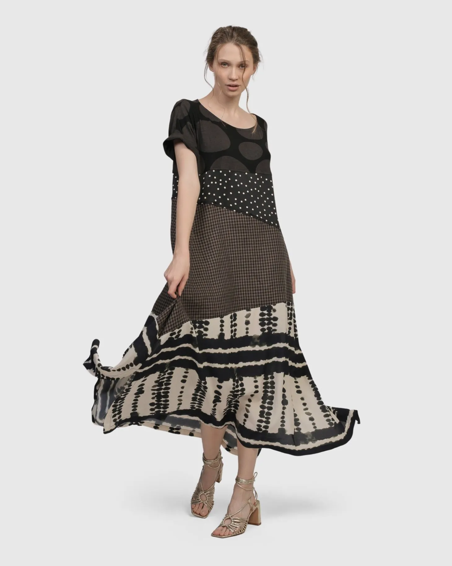 Lost City T-Shirt Dress, Savanna