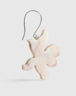 Lotus Dangle Earrings, Oat
