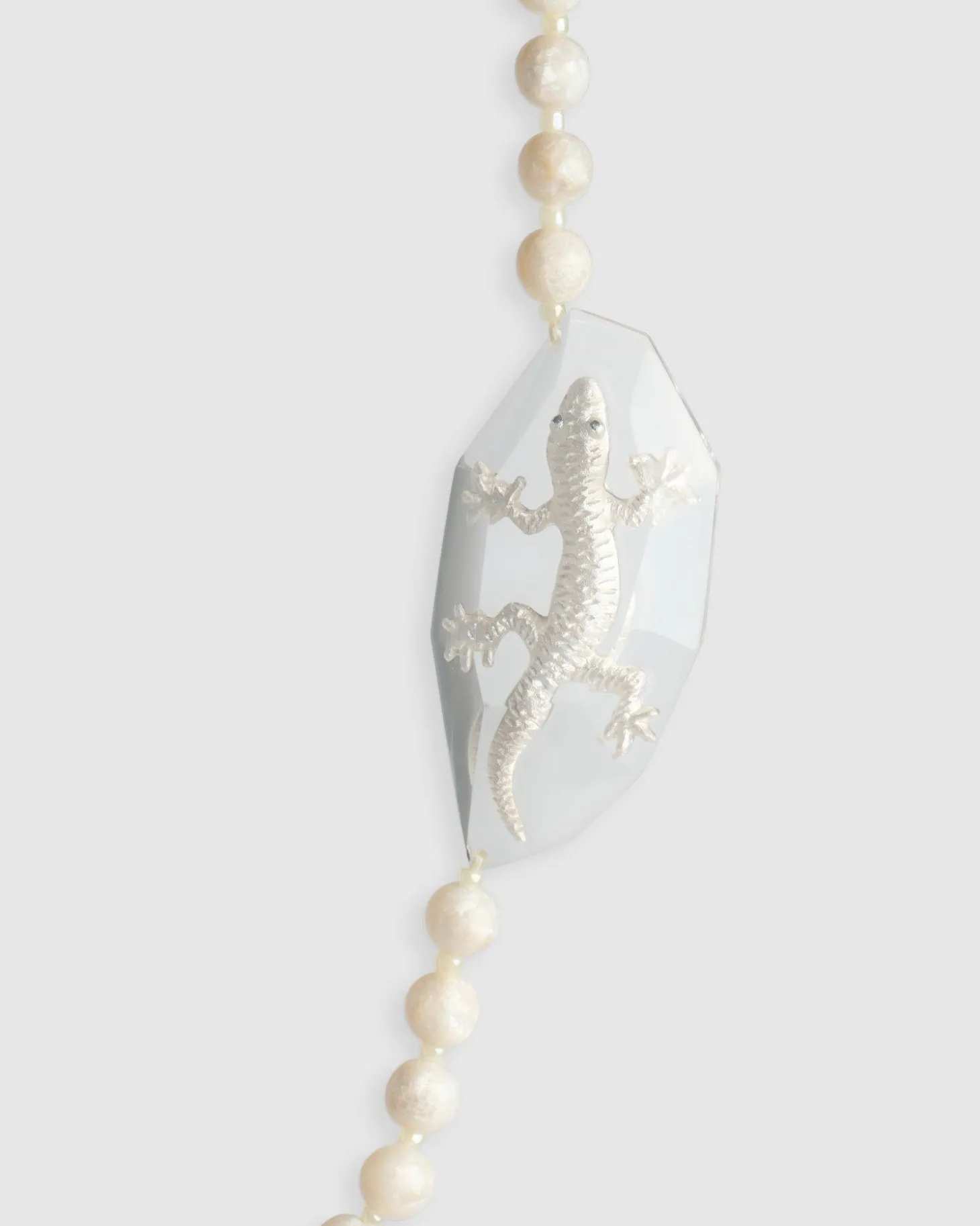 Lucky Bead Necklace, Frost