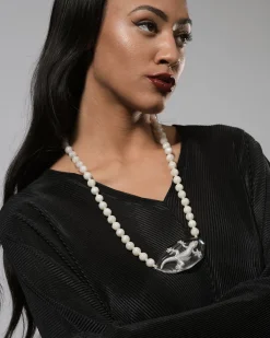 Lucky Bead Necklace, Frost