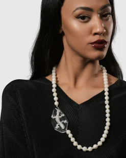 Lucky Bead Necklace, Frost