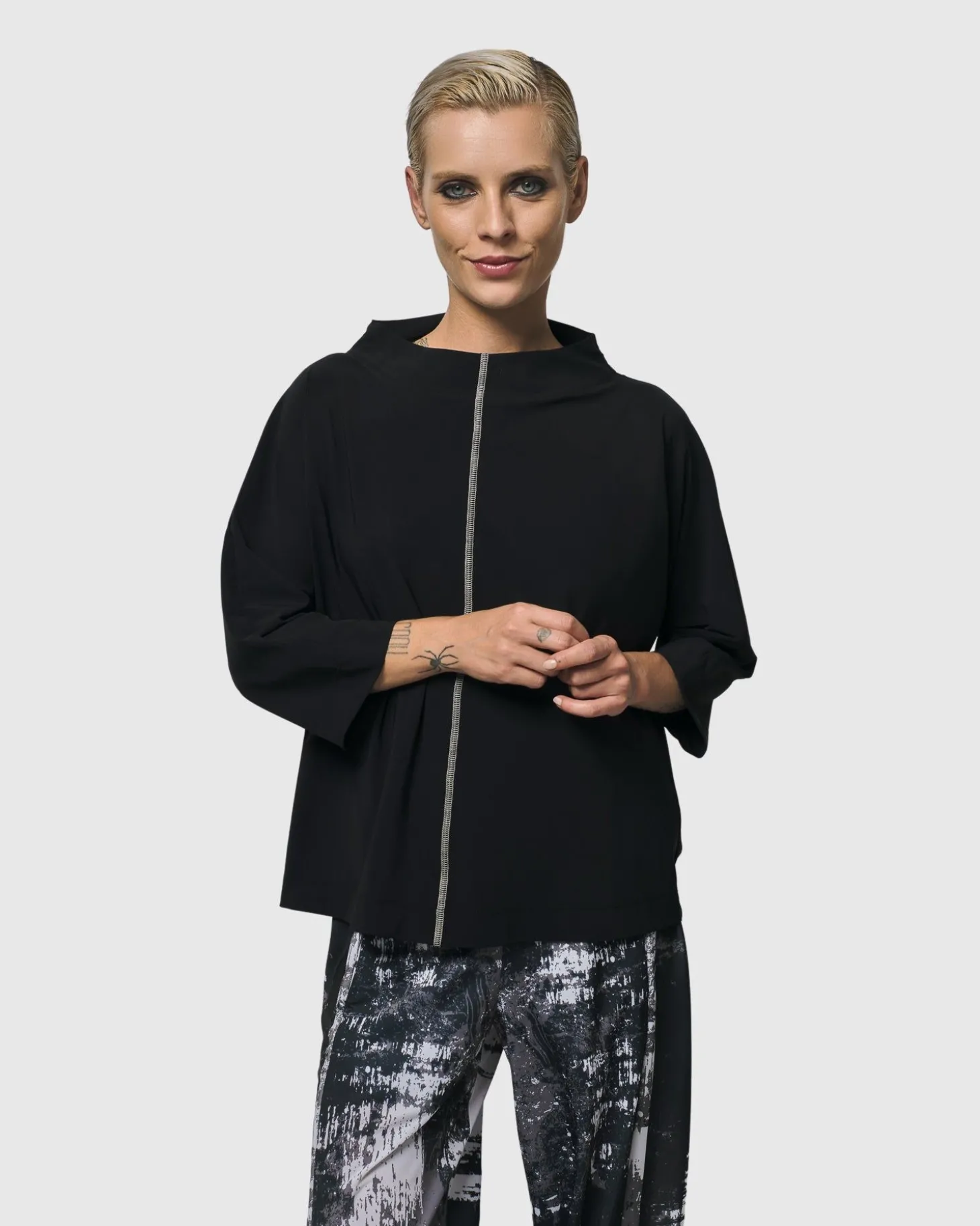 Matrix Boxy Top, Black