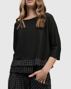 Medusa Asymmetric Boxy Tee, Mix