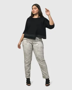 Medusa Asymmetric Boxy Tee, Mix