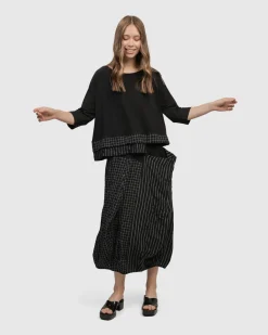 Medusa Asymmetric Boxy Tee, Mix
