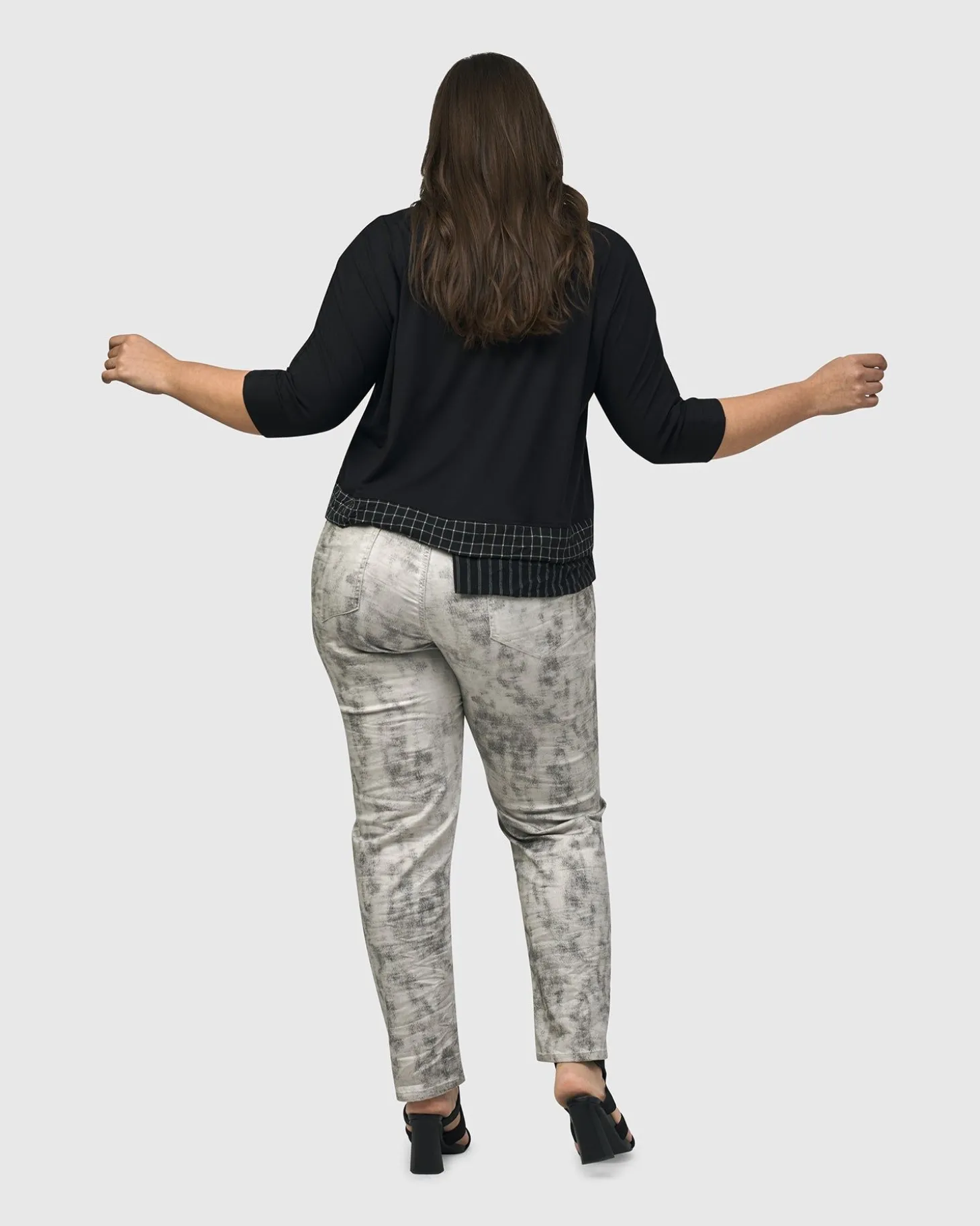 Medusa Asymmetric Boxy Tee, Mix