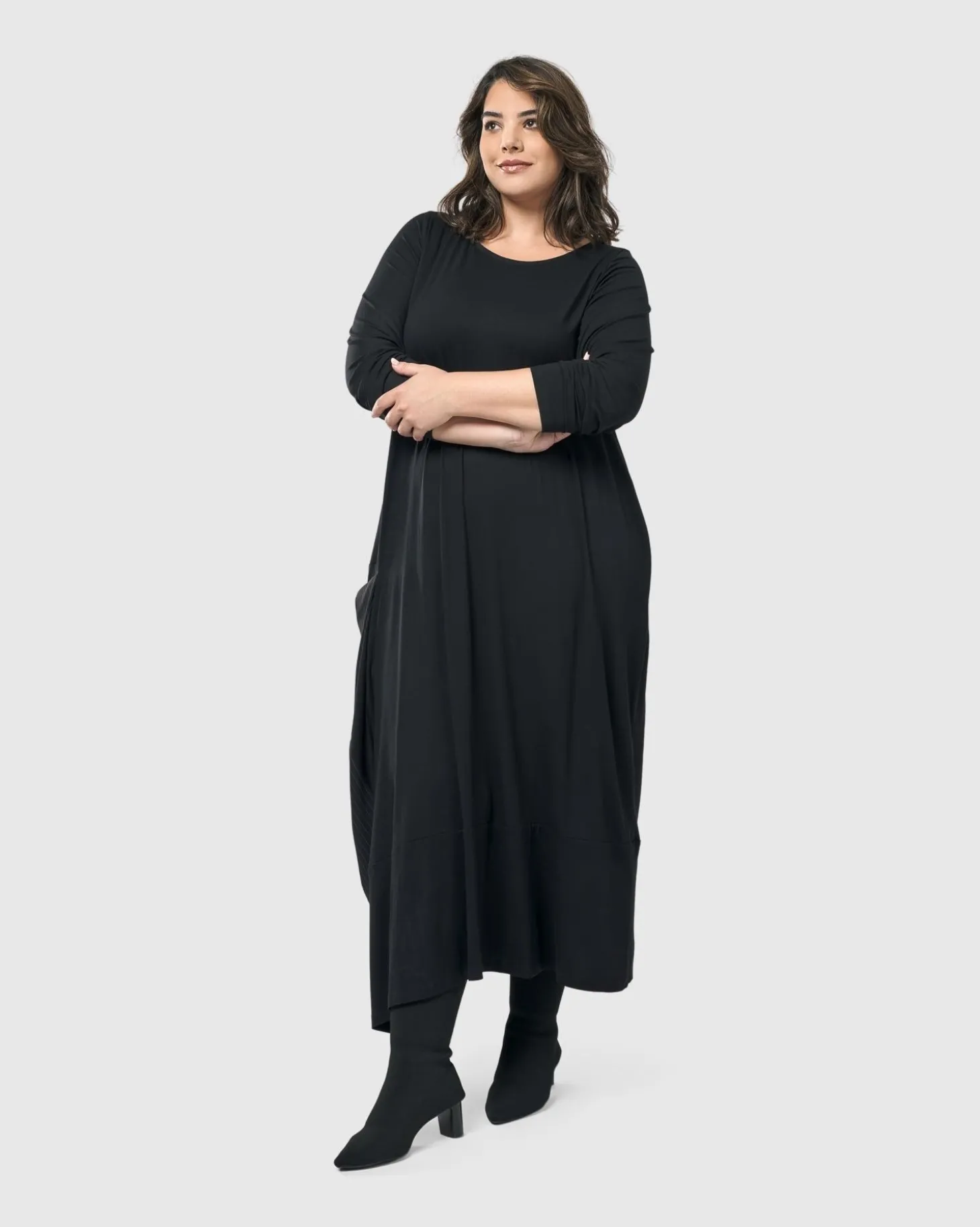 Midnight Maxi Dress, Black