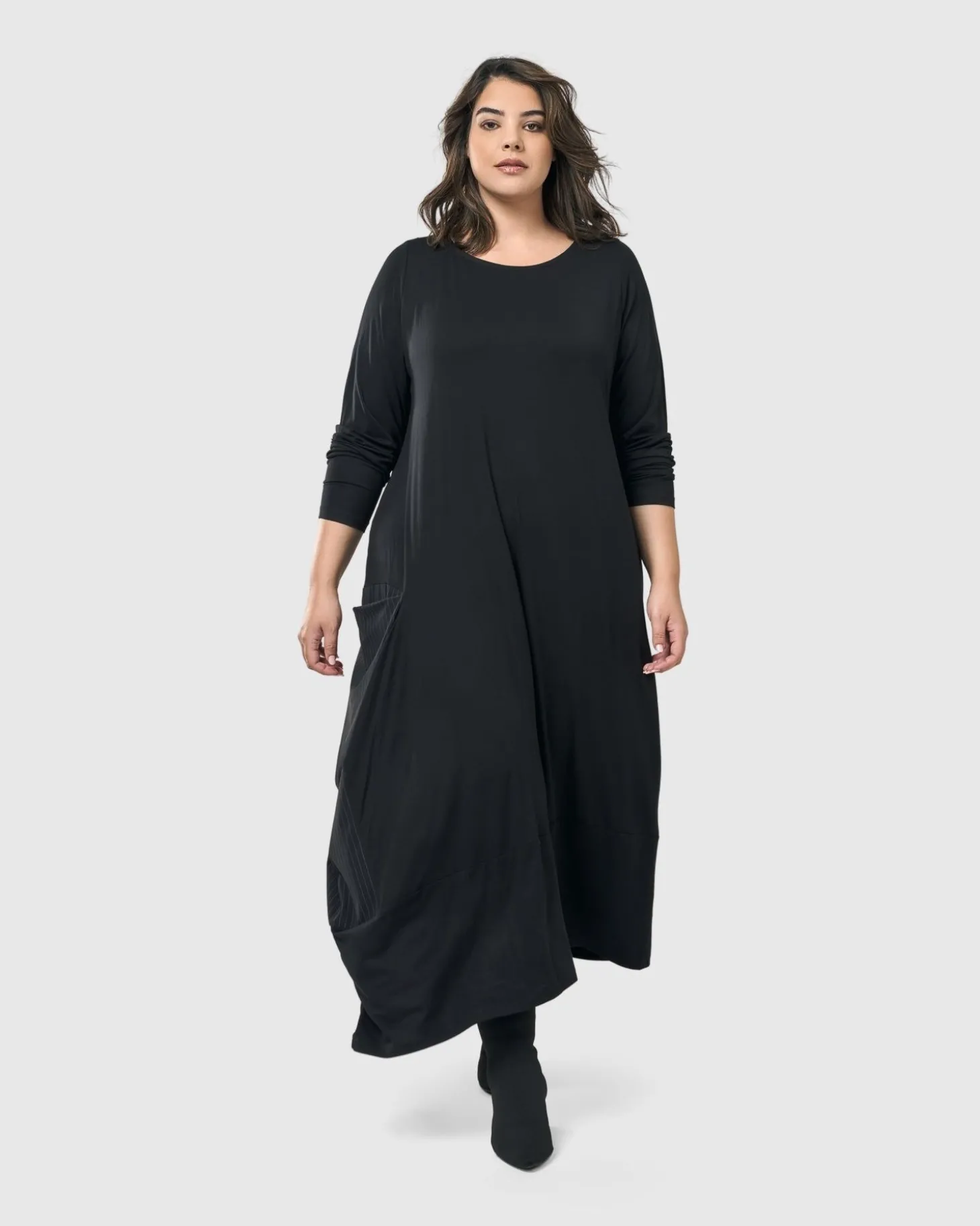Midnight Maxi Dress, Black