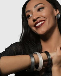 Minimalist Bangle Bracelet, Meteor